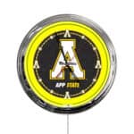 Appalachian State University 16-Inch LED Wall Clock in Chrome 3 Appalachian State University 16-Inch LED Wall Clock in Chrome
