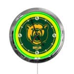 Baylor University 16-Inch LED Wall Clock in Chrome 3 Baylor University 16-Inch LED Wall Clock in Chrome