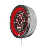 Boston College 16-Inch LED Wall Clock in Chrome