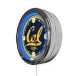 University of California 16-Inch LED Wall Clock in Chrome