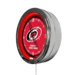 Carolina Hurricanes 16-Inch LED Wall Clock in Chrome 4 Carolina Hurricanes 16-Inch LED Wall Clock in Chrome