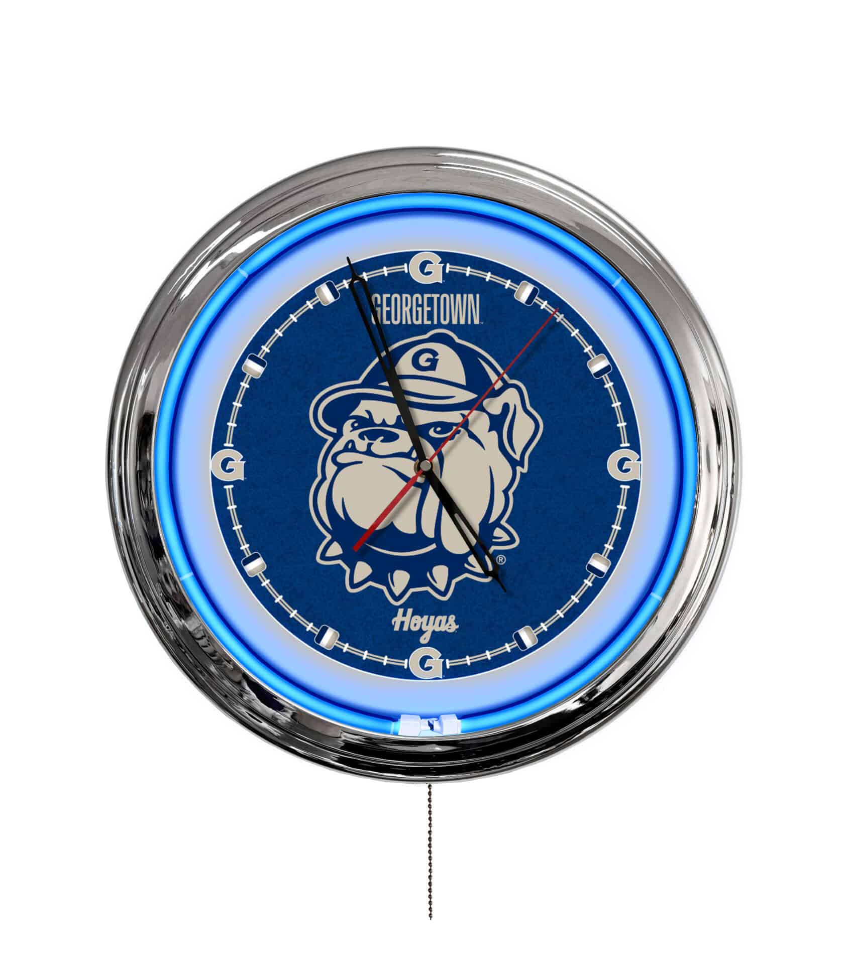 Georgetown University 16-Inch LED Wall Clock in Chrome 1 Georgetown University 16-Inch LED Wall Clock in Chrome
