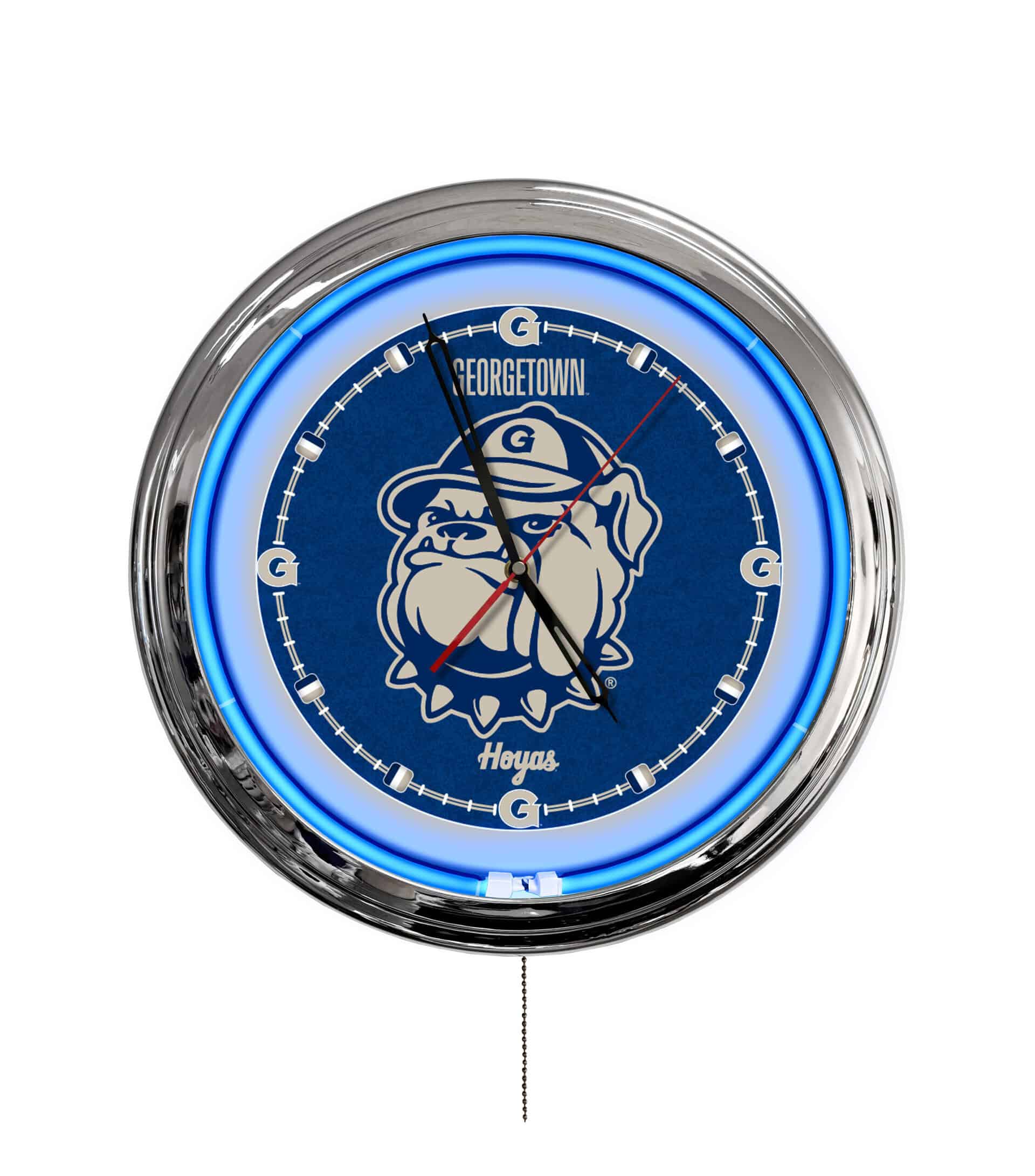 Georgetown University 16-Inch LED Wall Clock in Chrome 3 Georgetown University 16-Inch LED Wall Clock in Chrome