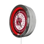 Indian Motorcycle (Head) 16-Inch LED Wall Clock in Chrome