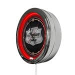 Indian Motorcycle (Metal Shield) 16-Inch LED Wall Clock in Chrome