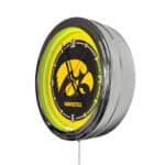 University of Iowa 16-Inch LED Wall Clock in Chrome