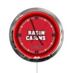 University of Louisiana at Lafayette 16-Inch LED Wall Clock in Chrome