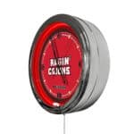 University of Louisiana at Lafayette 16-Inch LED Wall Clock in Chrome
