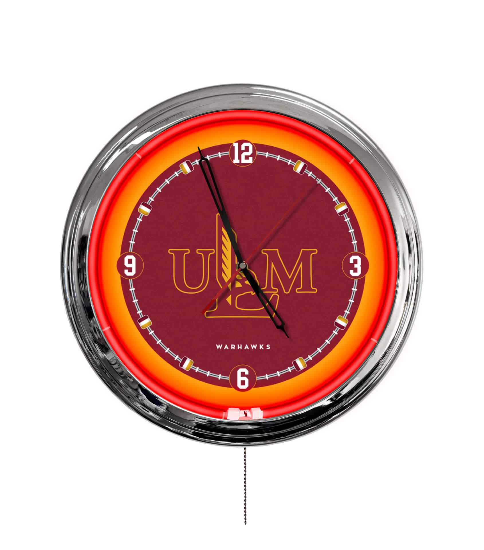 University of Louisiana at Monroe 16-Inch LED Wall Clock in Chrome 1 University of Louisiana at Monroe 16-Inch LED Wall Clock in Chrome