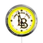 Long Beach State University 16-Inch LED Wall Clock in Chrome 3 Long Beach State University 16-Inch LED Wall Clock in Chrome