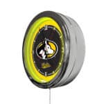 Michigan Tech University 16-Inch LED Wall Clock in Chrome