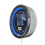 University of Memphis 16-Inch LED Wall Clock in Chrome