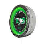 University of North Dakota 16-Inch LED Wall Clock in Chrome