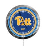 University of Pittsburgh 16-Inch LED Wall Clock in Chrome 3 University of Pittsburgh 16-Inch LED Wall Clock in Chrome