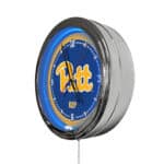 University of Pittsburgh 16-Inch LED Wall Clock in Chrome 4 University of Pittsburgh 16-Inch LED Wall Clock in Chrome