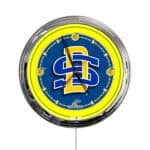 South Dakota State University 16-Inch LED Wall Clock in Chrome 3 South Dakota State University 16-Inch LED Wall Clock in Chrome