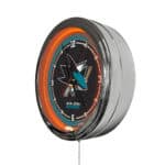 San Jose Sharks 16-Inch LED Wall Clock in Chrome 4 San Jose Sharks 16-Inch LED Wall Clock in Chrome