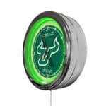 University of South Florida 16-Inch LED Wall Clock in Chrome