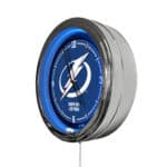 Tampa Bay Lightning 16-Inch LED Wall Clock in Chrome 4 Tampa Bay Lightning 16-Inch LED Wall Clock in Chrome