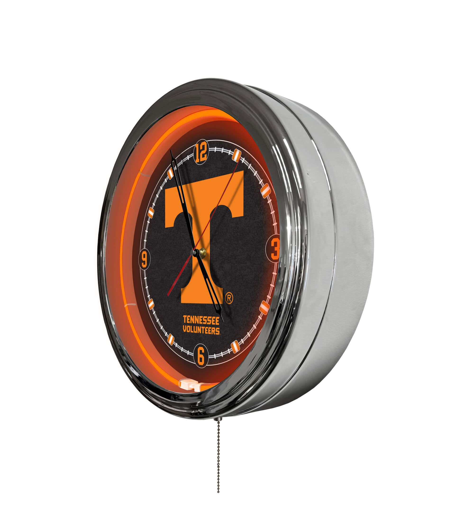 University of Tennessee 16-Inch LED Wall Clock in Chrome 4 University of Tennessee 16-Inch LED Wall Clock in Chrome