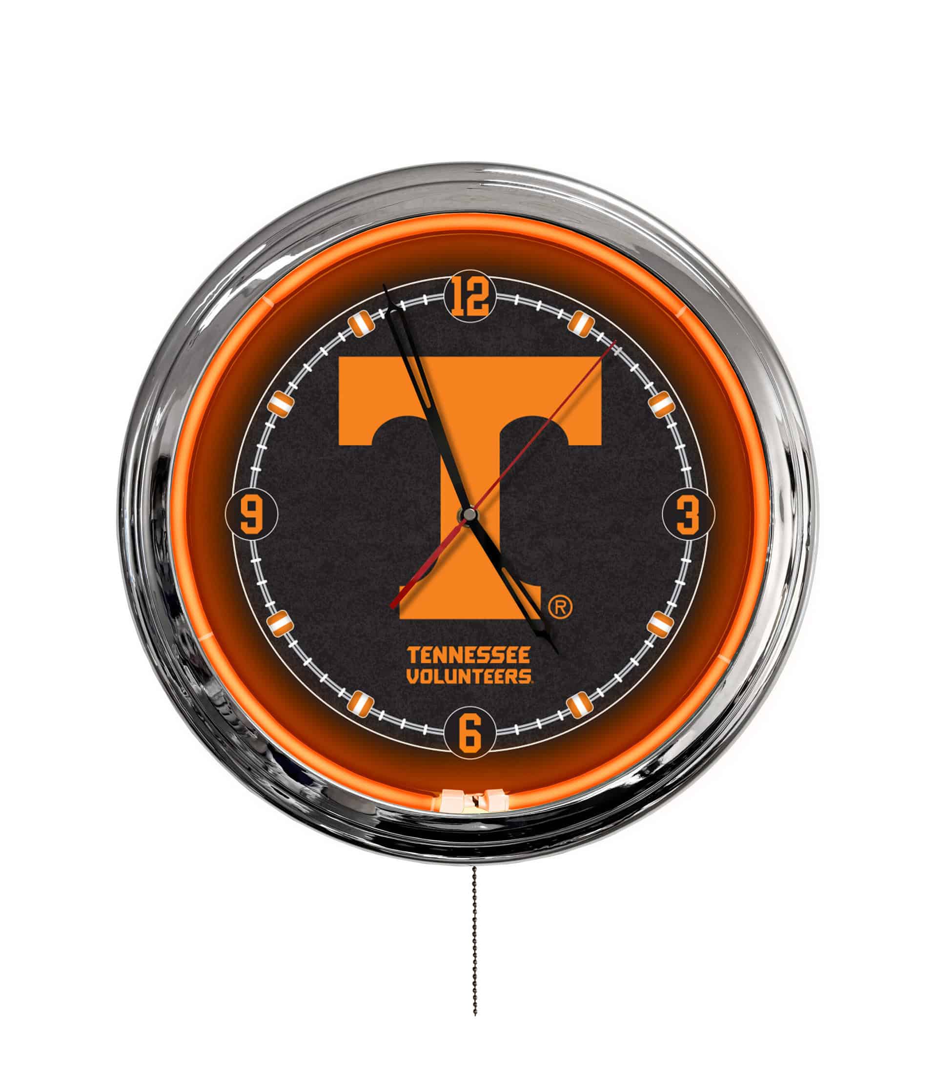 University of Tennessee 16-Inch LED Wall Clock in Chrome 3 University of Tennessee 16-Inch LED Wall Clock in Chrome