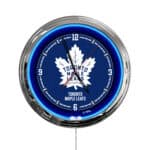 Toronto Maple Leafs 16-Inch LED Wall Clock in Chrome 3 Toronto Maple Leafs 16-Inch LED Wall Clock in Chrome