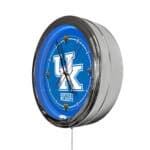 University of Kentucky (UK) 16-Inch LED Wall Clock in Chrome 4 University of Kentucky (UK) 16-Inch LED Wall Clock in Chrome