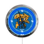 University of Kentucky (Cat) 16-Inch LED Wall Clock in Chrome 3 University of Kentucky (Cat) 16-Inch LED Wall Clock in Chrome