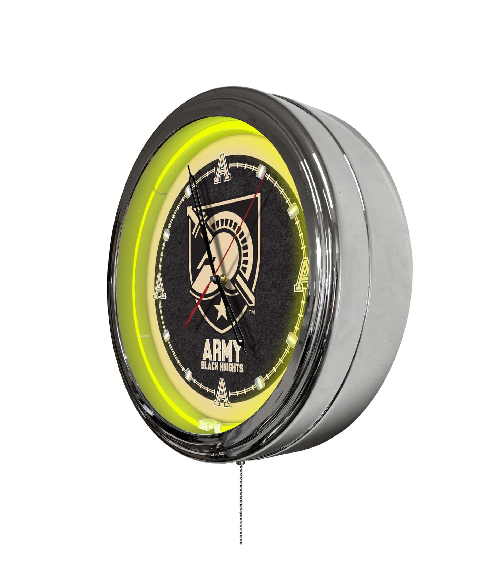 US Military Academy 16-Inch LED Wall Clock in Chrome 4 US Military Academy 16-Inch LED Wall Clock in Chrome