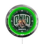 Ohio University 16-Inch LED Wall Clock in Chrome 3 Ohio University 16-Inch LED Wall Clock in Chrome
