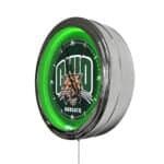 Ohio University 16-Inch LED Wall Clock in Chrome 4 Ohio University 16-Inch LED Wall Clock in Chrome