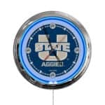 Utah State University 16-Inch LED Wall Clock in Chrome 3 Utah State University 16-Inch LED Wall Clock in Chrome
