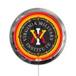 Virginia Military Institute 16-Inch LED Wall Clock in Chrome 3 Virginia Military Institute 16-Inch LED Wall Clock in Chrome