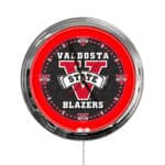 Valdosta State University 16-Inch LED Wall Clock in Chrome 3 Valdosta State University 16-Inch LED Wall Clock in Chrome