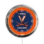University of Virginia 16-Inch LED Wall Clock in Chrome 3 University of Virginia 16-Inch LED Wall Clock in Chrome