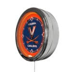 University of Virginia 16-Inch LED Wall Clock in Chrome 4 University of Virginia 16-Inch LED Wall Clock in Chrome