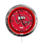 Western Kentucky University 16-Inch LED Wall Clock in Chrome 3 Western Kentucky University 16-Inch LED Wall Clock in Chrome