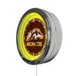 Western Michigan University 16-Inch LED Wall Clock in Chrome 4 Western Michigan University 16-Inch LED Wall Clock in Chrome