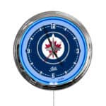 Winnipeg Jets 16-Inch LED Wall Clock in Chrome 3 Winnipeg Jets 16-Inch LED Wall Clock in Chrome