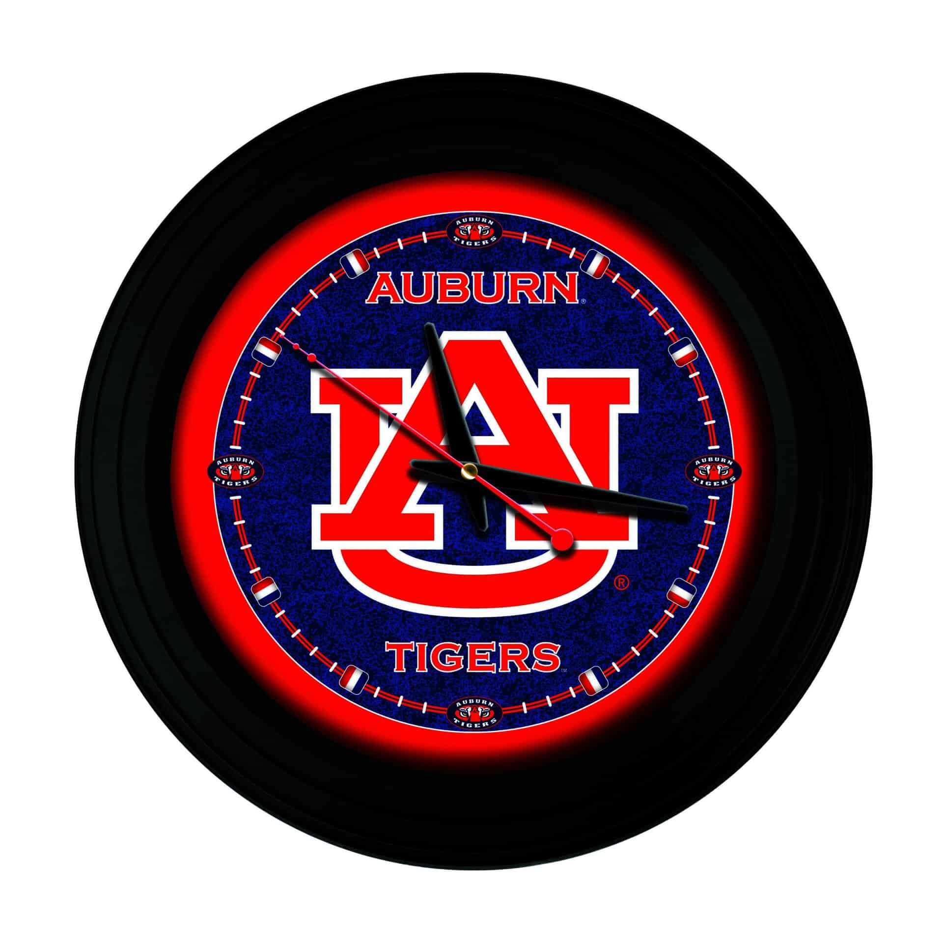 Auburn University 15-Inch Wall Clock in Black 3 Auburn University 15-Inch Wall Clock in Black