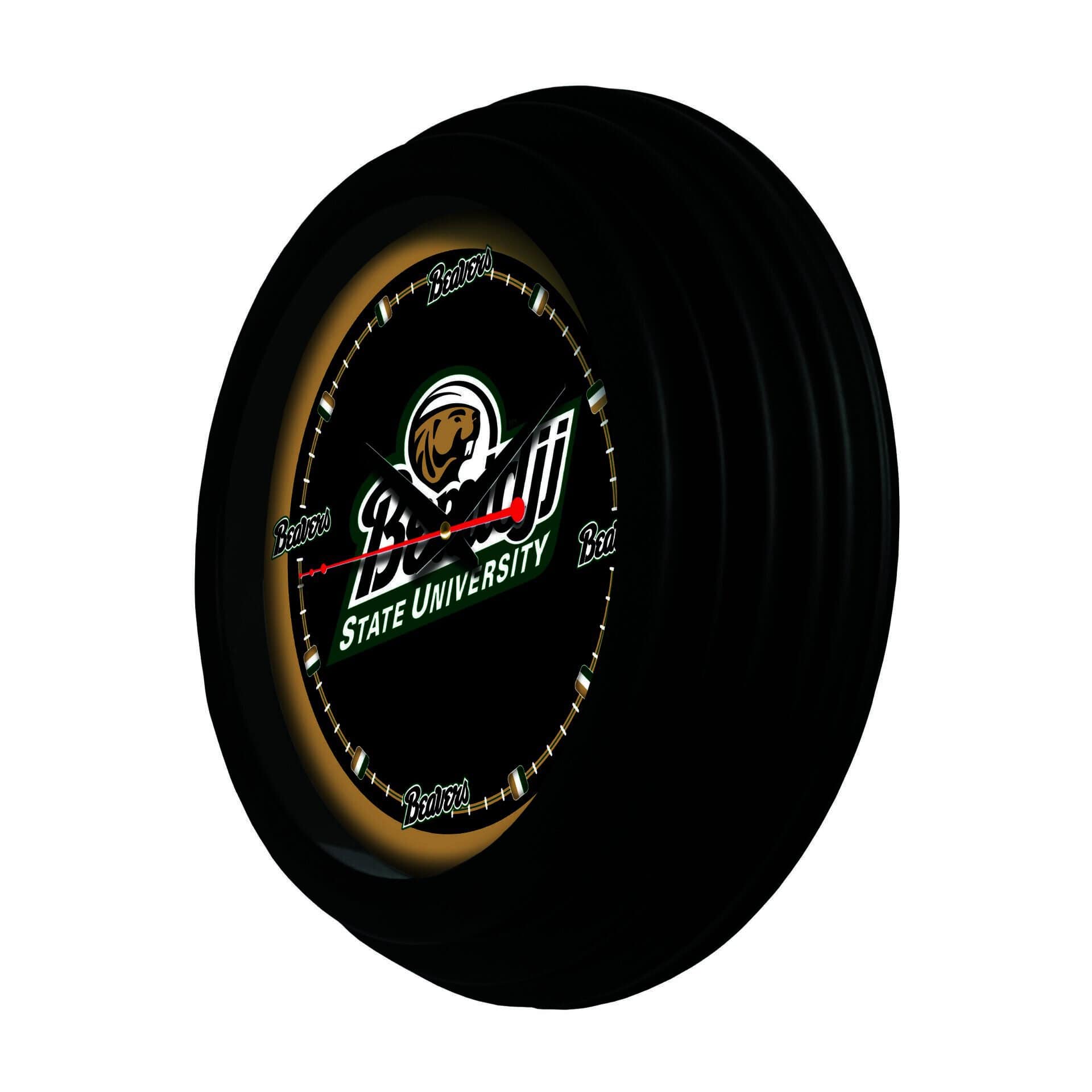 Bemidji State University 15-Inch Wall Clock in Black 2 Bemidji State University 15-Inch Wall Clock in Black - Image 2
