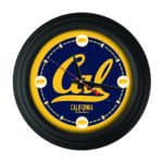 University of California 15-Inch Wall Clock in Black