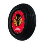 Chicago Blackhawks 15-Inch Wall Clock in Black 4 Chicago Blackhawks 15-Inch Wall Clock in Black