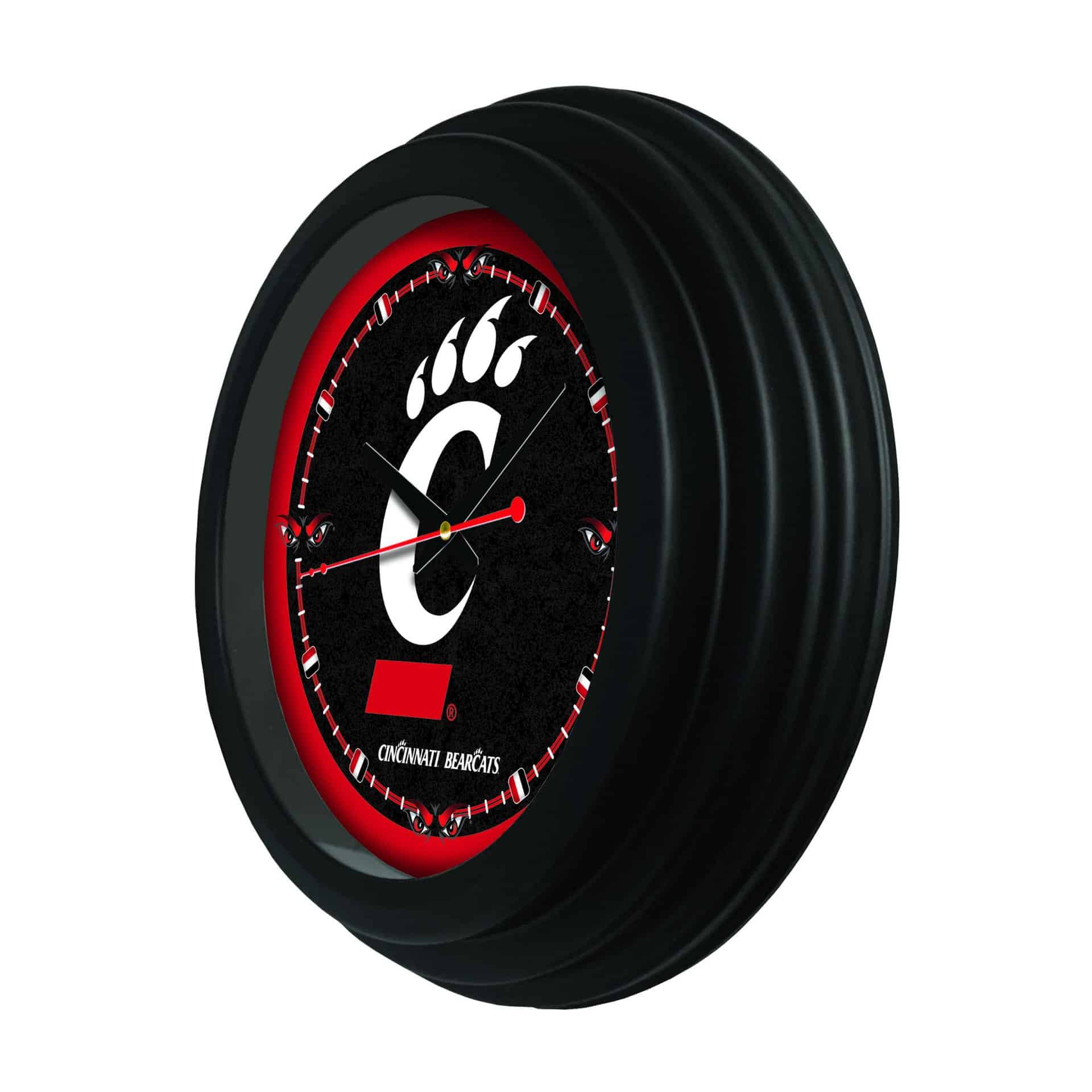 University of Cincinnati 15-Inch Wall Clock in Black 4 University of Cincinnati 15-Inch Wall Clock in Black