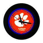 Clemson 15-Inch Wall Clock in Black