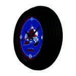 Colorado Avalanche 15-Inch Wall Clock in Black 4 Colorado Avalanche 15-Inch Wall Clock in Black