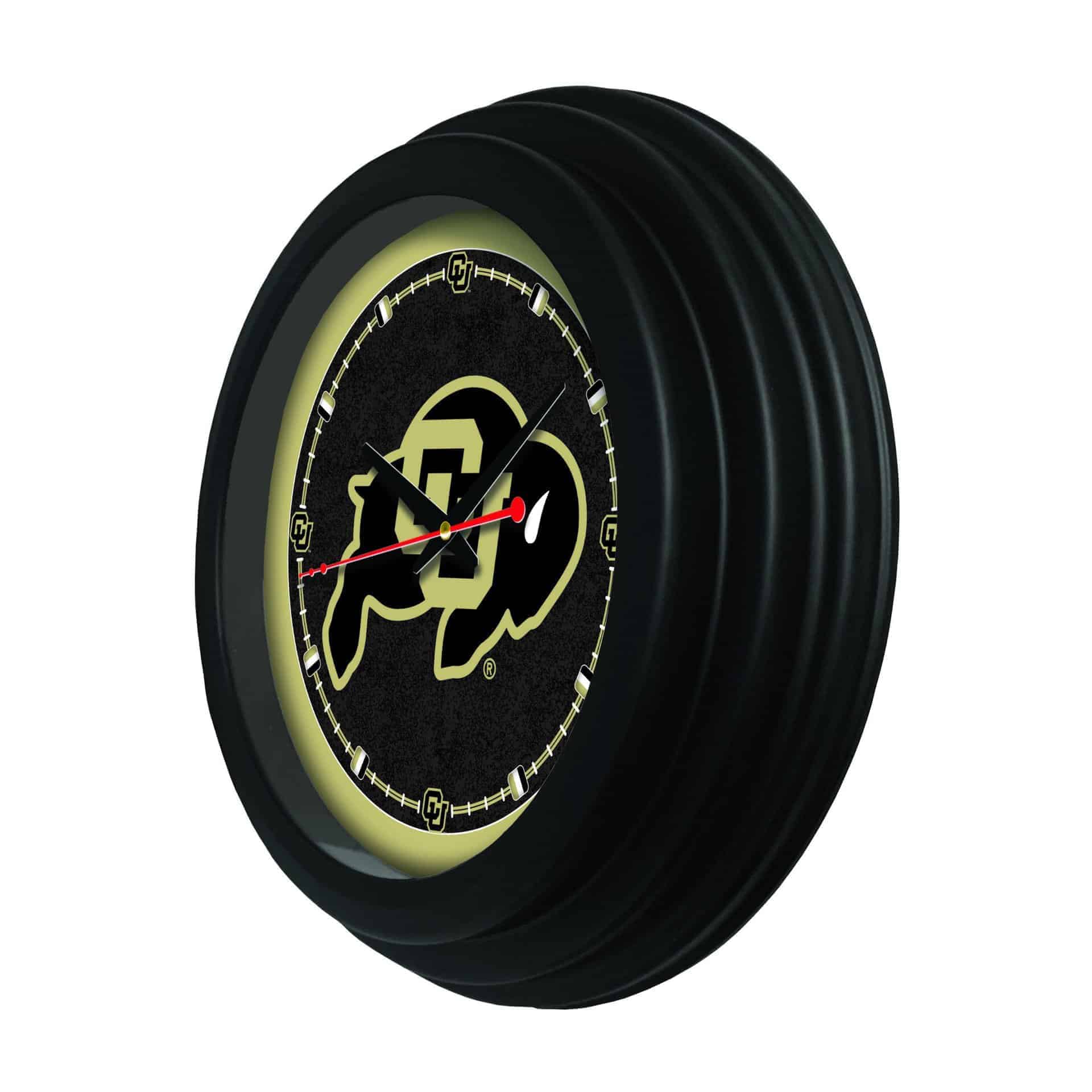 University of Colorado 15-Inch Wall Clock in Black 4 University of Colorado 15-Inch Wall Clock in Black