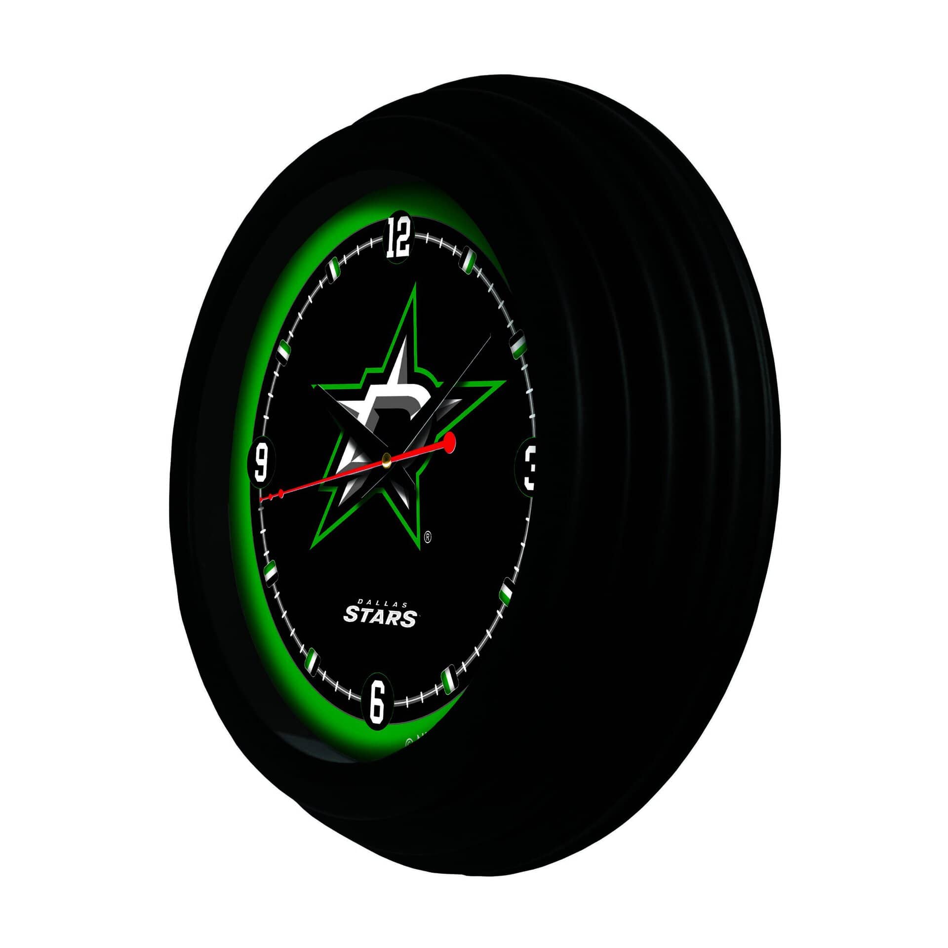 Dallas Stars 15-Inch Wall Clock in Black 4 Dallas Stars 15-Inch Wall Clock in Black