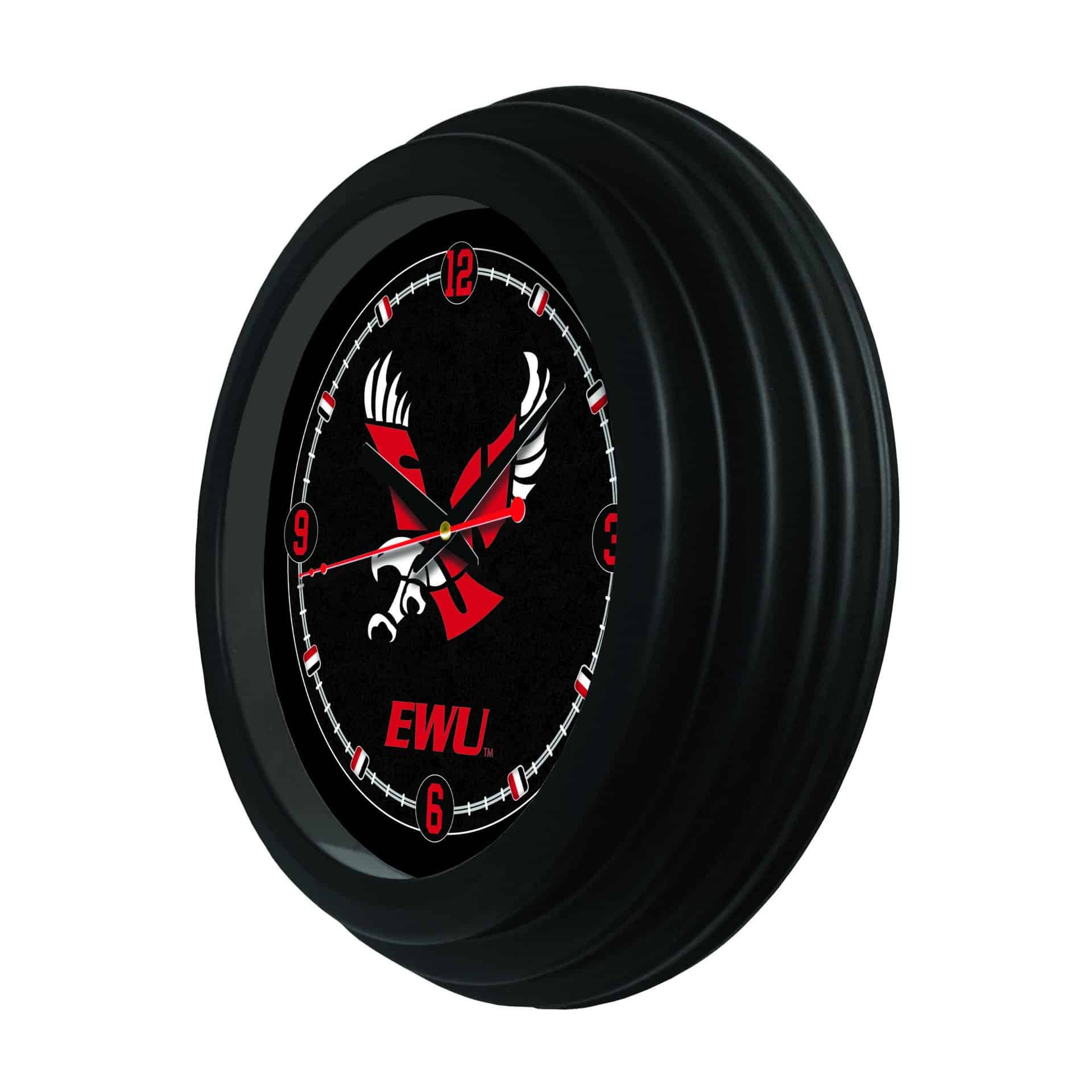 Eastern Washington University 15-Inch Wall Clock in Black 4 Eastern Washington University 15-Inch Wall Clock in Black