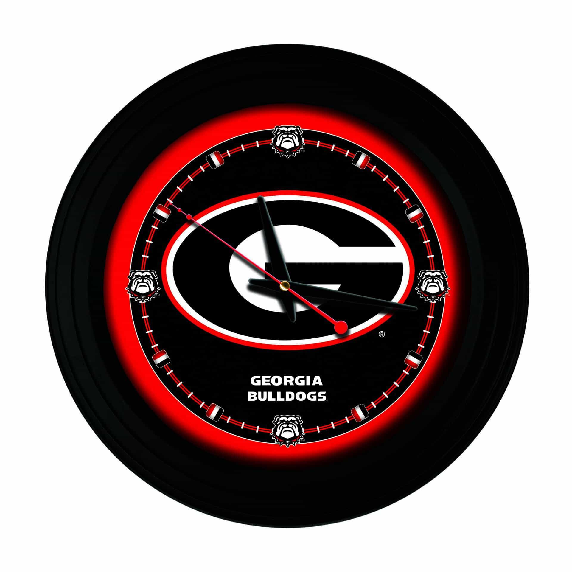 University of Georgia (G) 15-Inch Wall Clock in Black 1 University of Georgia (G) 15-Inch Wall Clock in Black